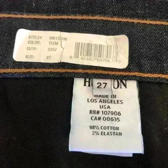 Hudson Dark Blue Denim Straight Skirt Size 27 - Picture 6 of 6